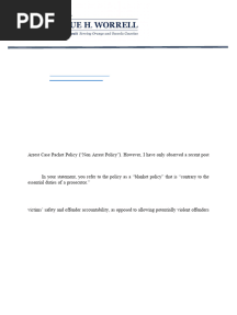 AG Letter Regarding Non Arrest Policy 4-4-25