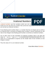 Irrational Numbers