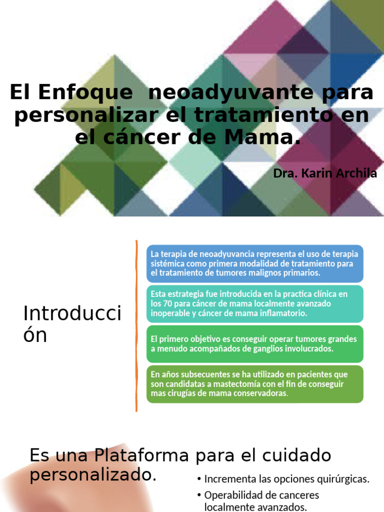 Ca de Mama Neo | PDF | Cáncer | Terapia