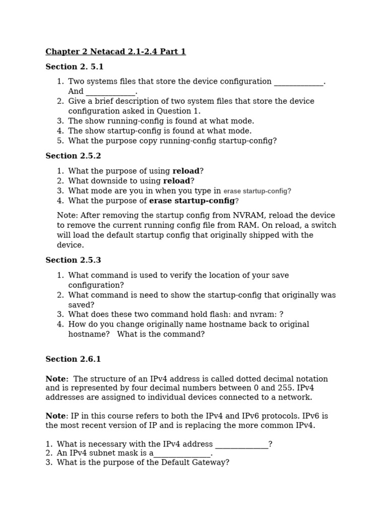 Netacad Section 2.5-2.8part2 | PDF | Ip Address | I Pv6