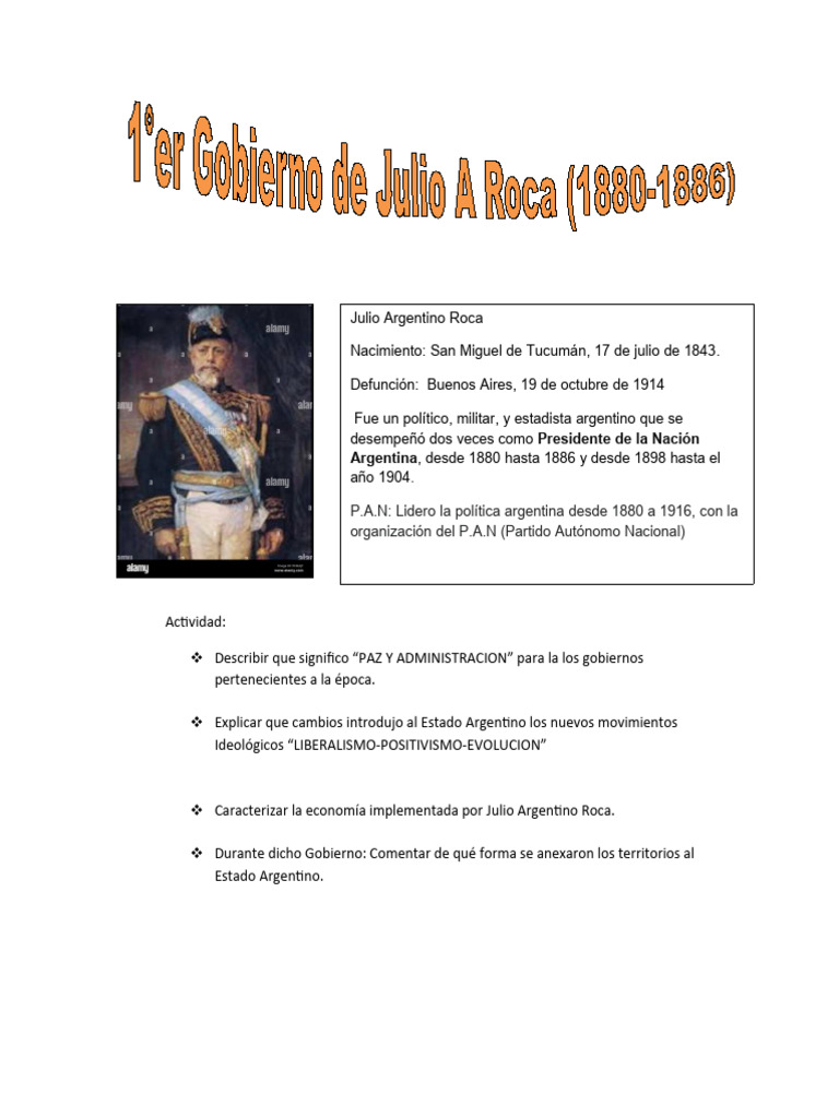 Impacto de Roca en la Paz y Economía Argentina | PDF