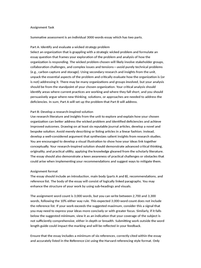 Assignment details | PDF | Essays | Critical Thinking