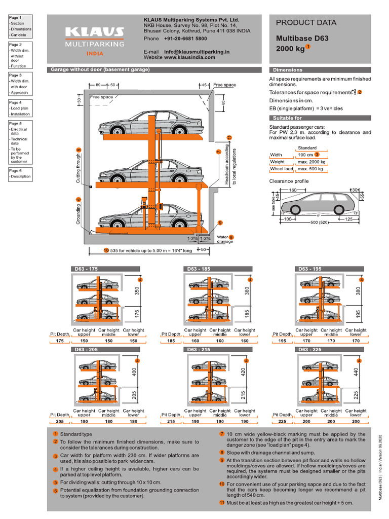 Klaus D 63 Stack Parking | PDF