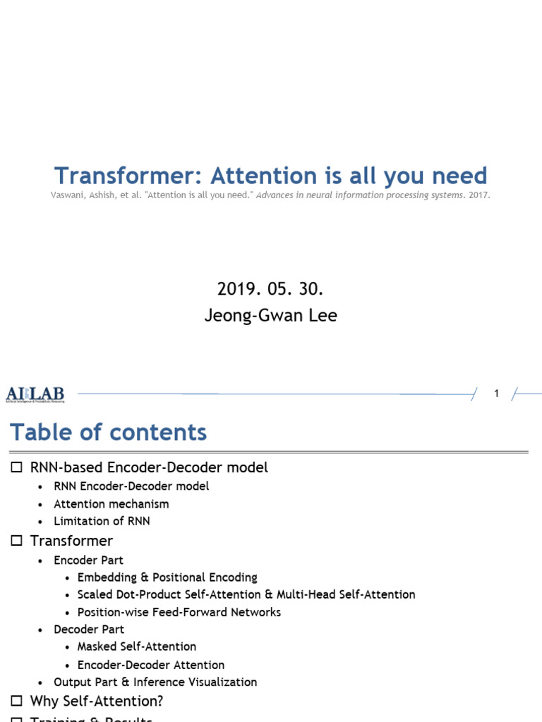 20190630transformer 210110081057 | PDF | Algorithms | Learning