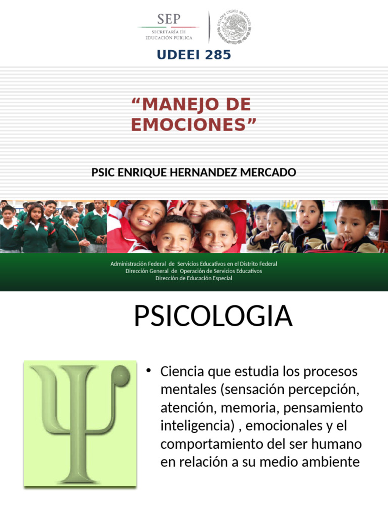 Manejo de Emociones y Psicologia | PDF | Sicología | Las emociones