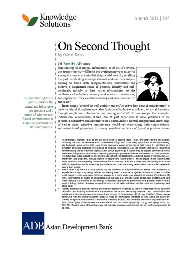 On Second Thought | PDF | Asian Development Bank | Economic Growth