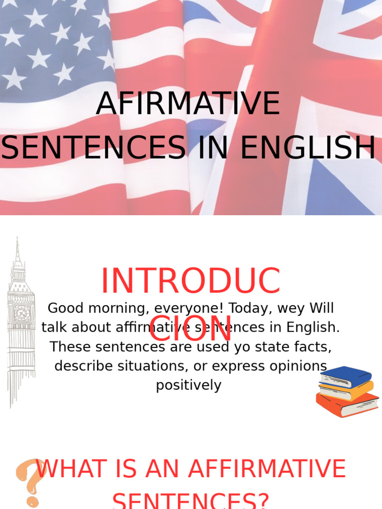Afirmative Sentences in English 20250219 210403 0000 | PDF