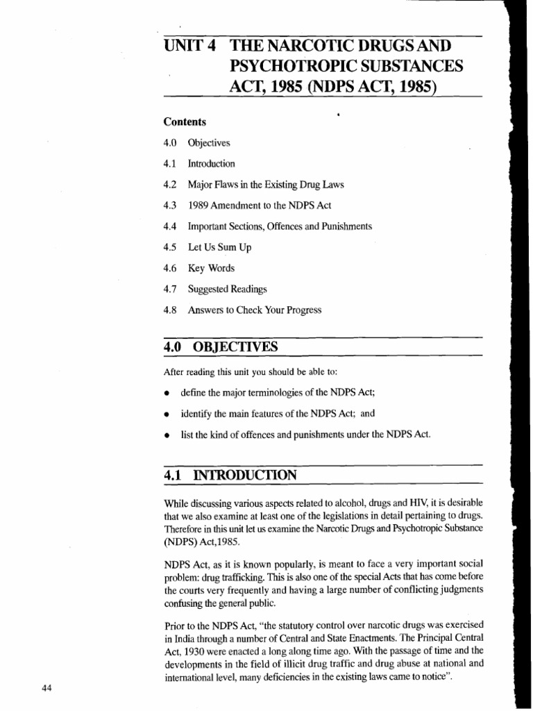 NDPS Act 1985: Overview and Key Issues | PDF | Opium | Psychoactive Drugs