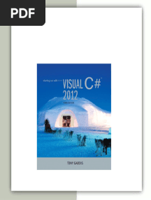 Starting out with Visual C 2012 with CD Rom 3rd Edition Tony Gaddis pdf download