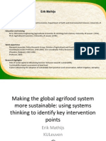 The role of systems thinking towards a more sustainable global agri-food system