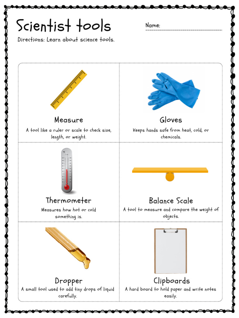 Science tools for kids | PDF