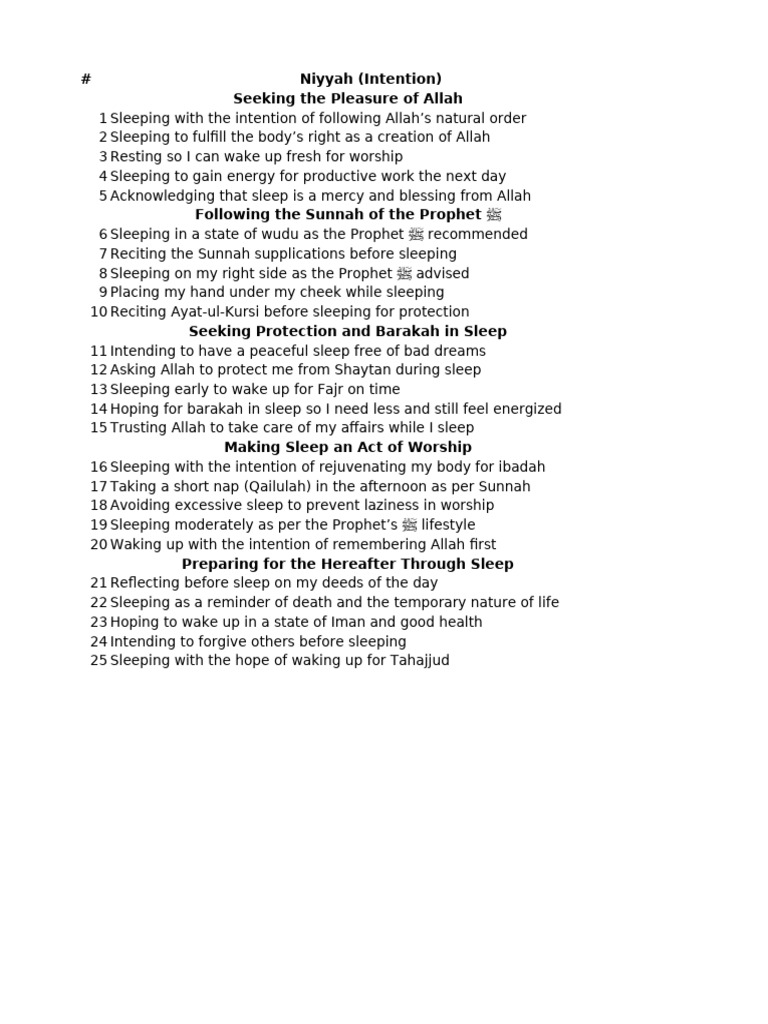 Hadith on the Virtues of Sleep | PDF | Islamic Jurisprudence | Islamic ...