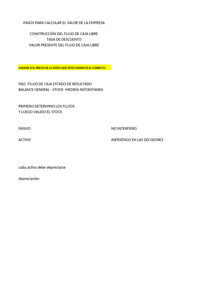 Cómo Calcular el Valor de una Empresa | PDF | Hoja de balance | Capital ...