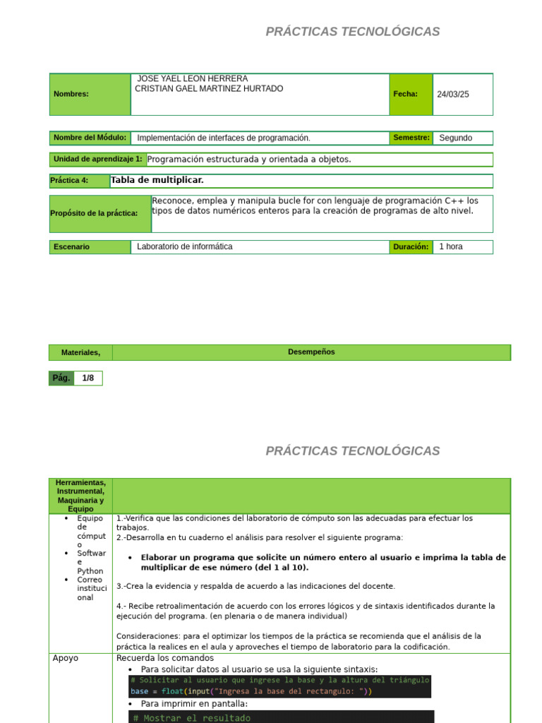 Practica 6 | PDF | Programación de computadoras | Programa de computadora