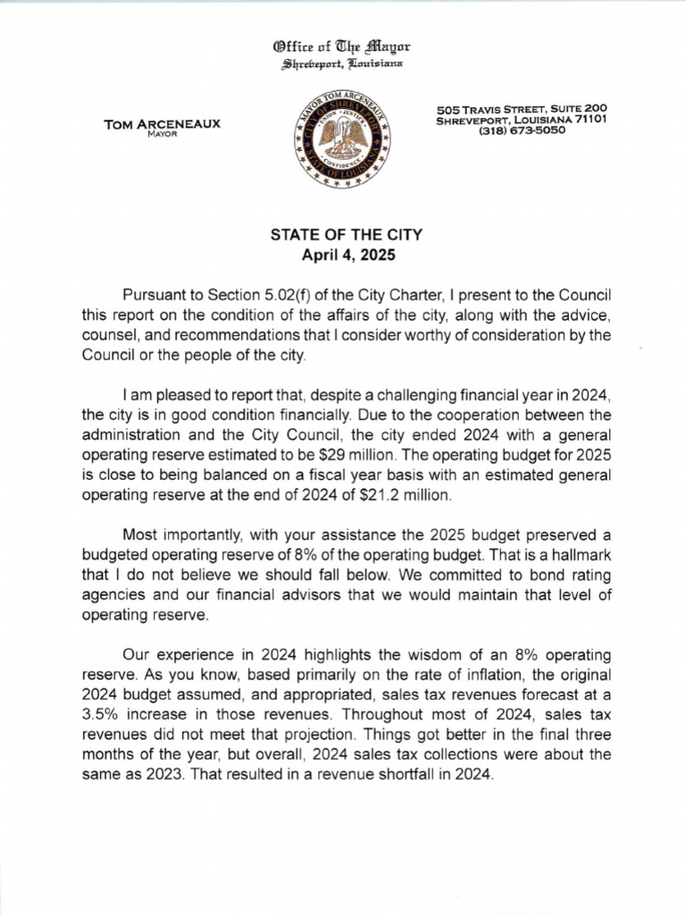State of The City 2024 | PDF