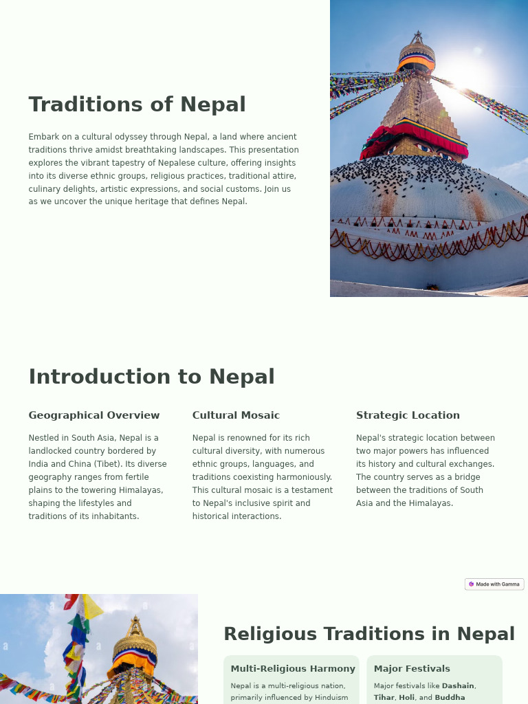 Cultural Traditions of Nepal | PDF | Nepal
