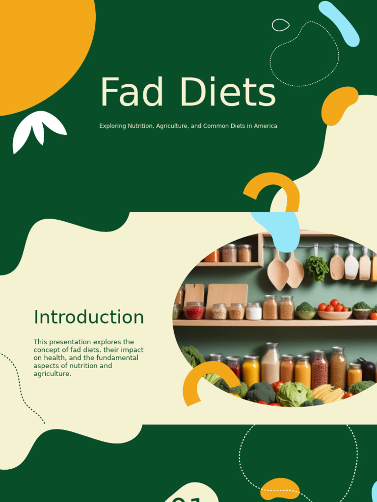 Fad Diets and American Nutrition Insights | PDF | Diet (Nutrition ...