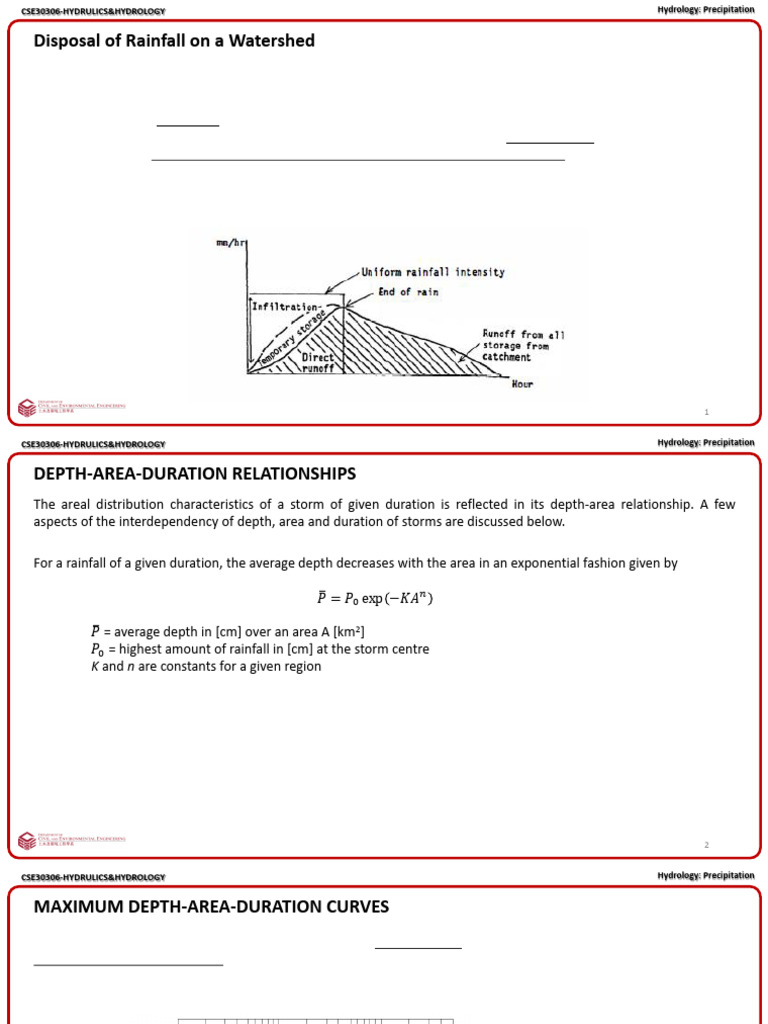 Rainfall Disposal in Watershed Hydrology | PDF | Discharge (Hydrology ...