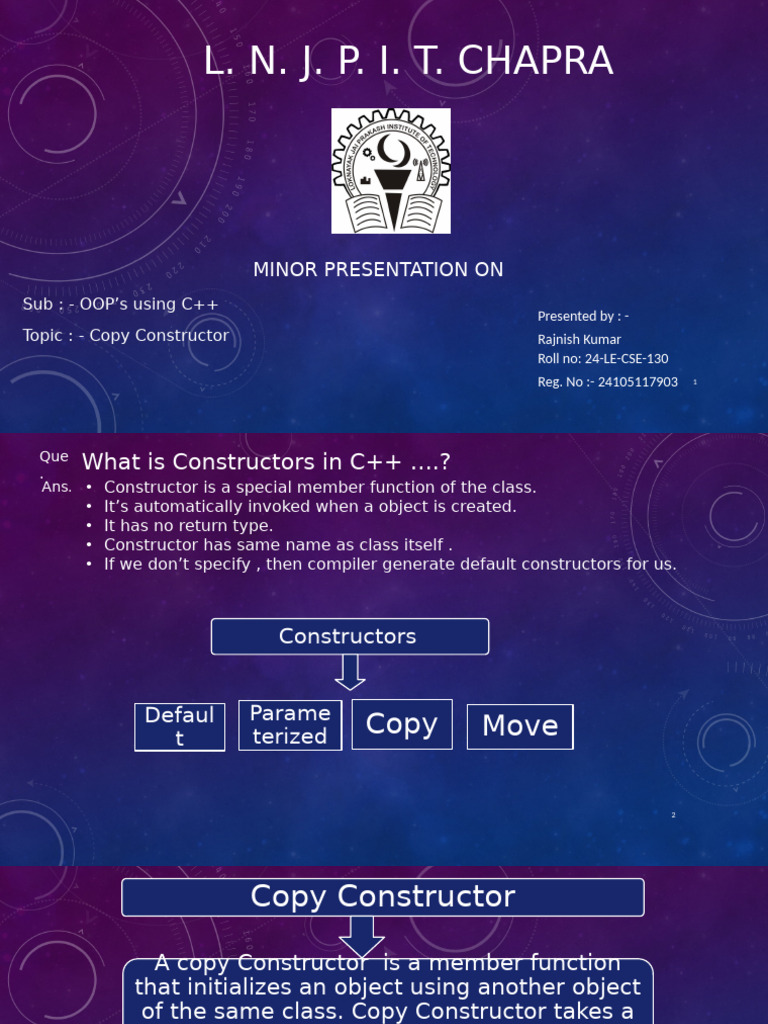 Copy Constructur | PDF