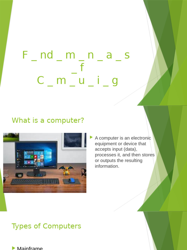 Computer Fundamentals Explained | PDF