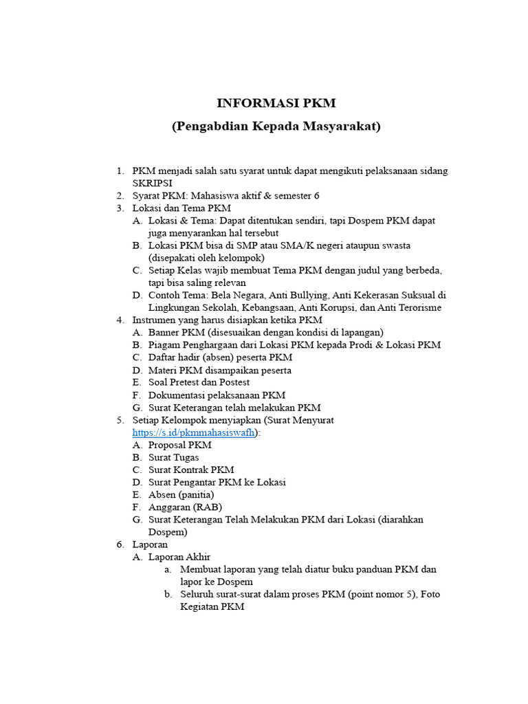 Panduan Lengkap PKM Mahasiswa | PDF