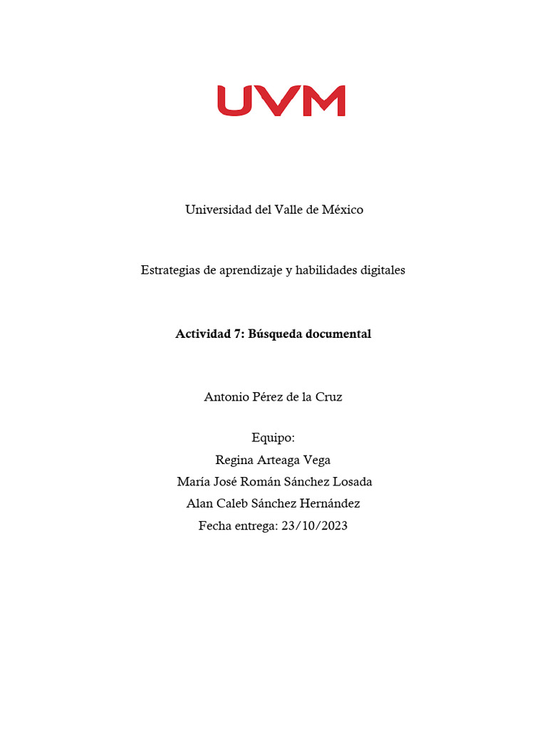 Estrategias de Aprendizaje Digital UVM | PDF | Cognición | Modificación ...