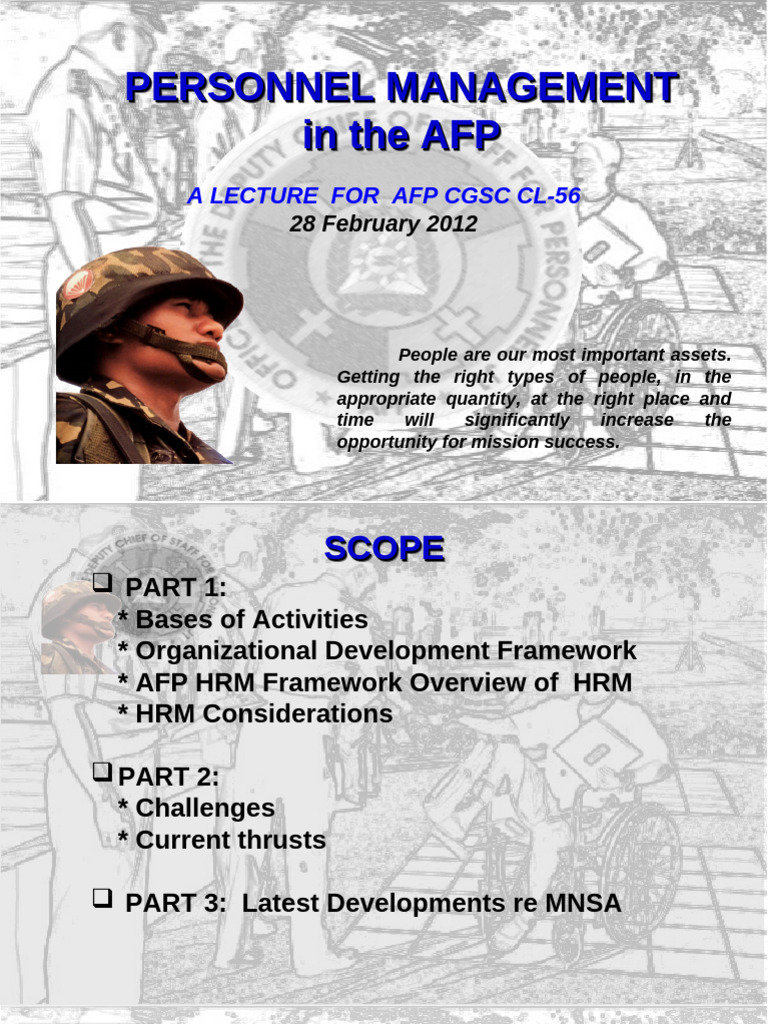 AFP Personnel Management Challenges | PDF | Human Resource Management ...