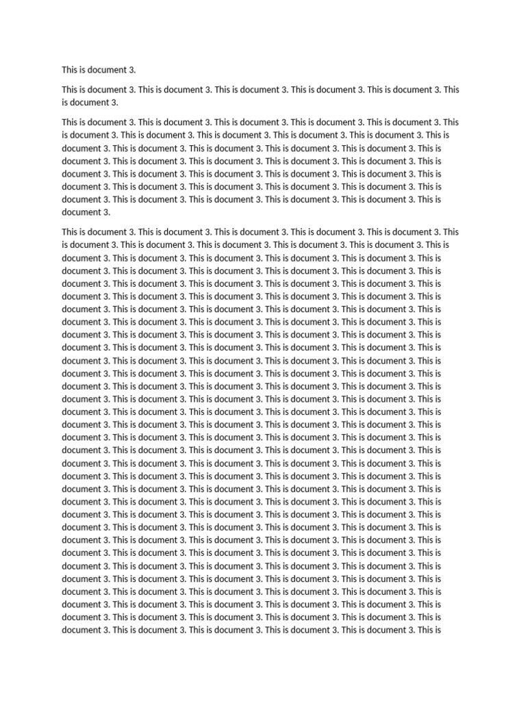 This Is Document 3 | PDF