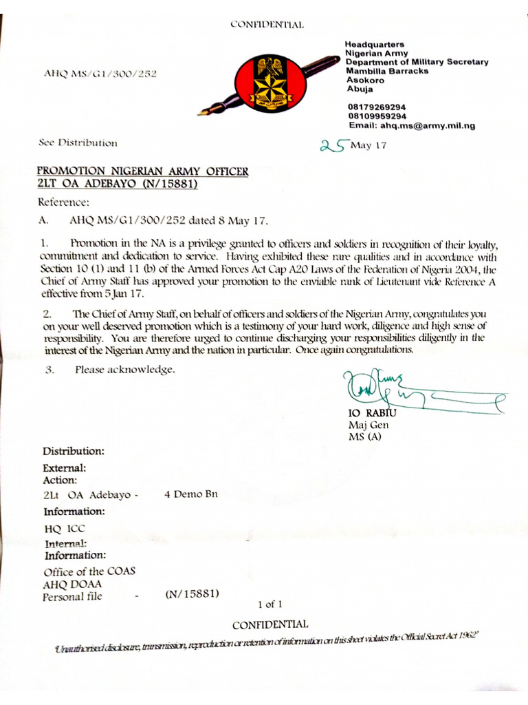 Military Letter | PDF
