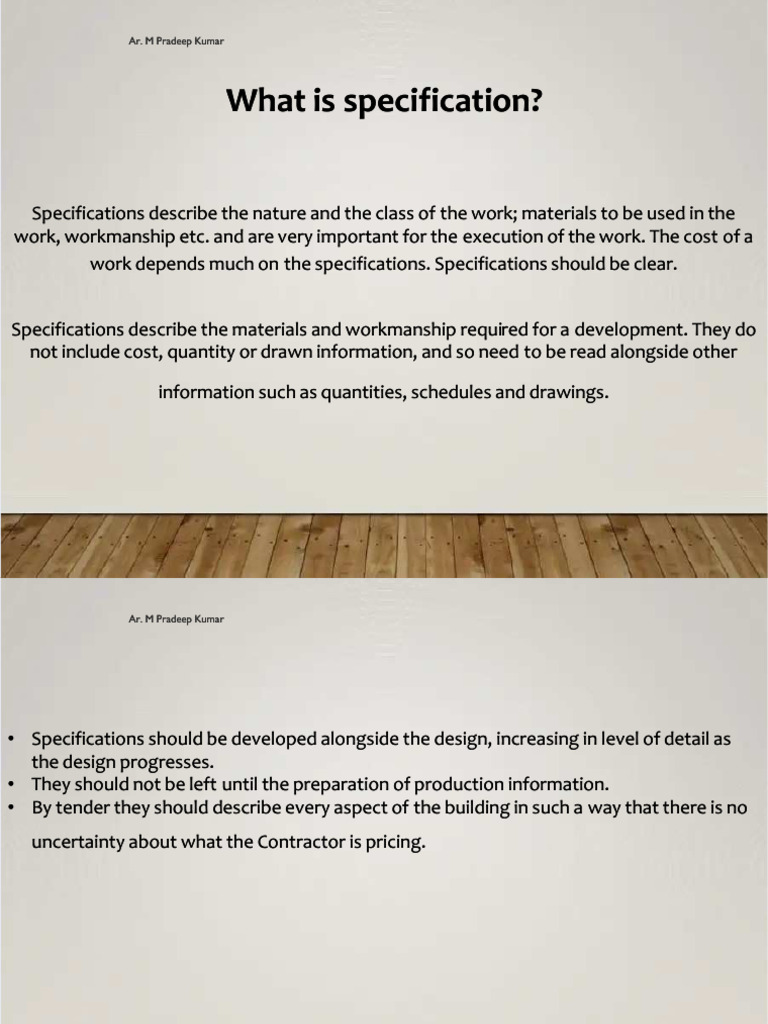Understanding Construction Specifications | PDF | Specification ...