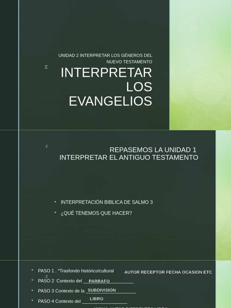Interpretación del Reino de Dios en los Evangelios | PDF | Evangelios ...
