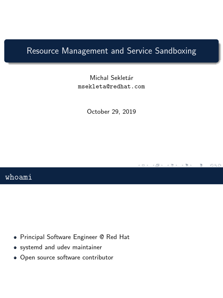 Systemd Resource Control Overview | PDF | Computer Science | Operating ...