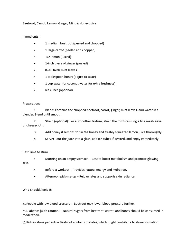 Beetroot | PDF