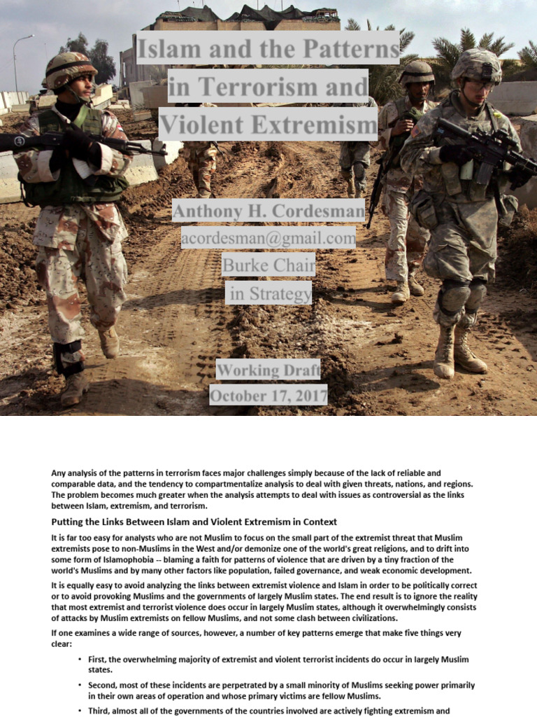 Report Islam and The - War On Terrorism | PDF | Islamophobia ...
