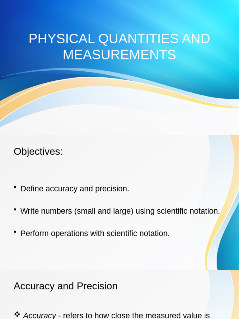 Physical Quantities and Measurements | PDF | Significant Figures ...