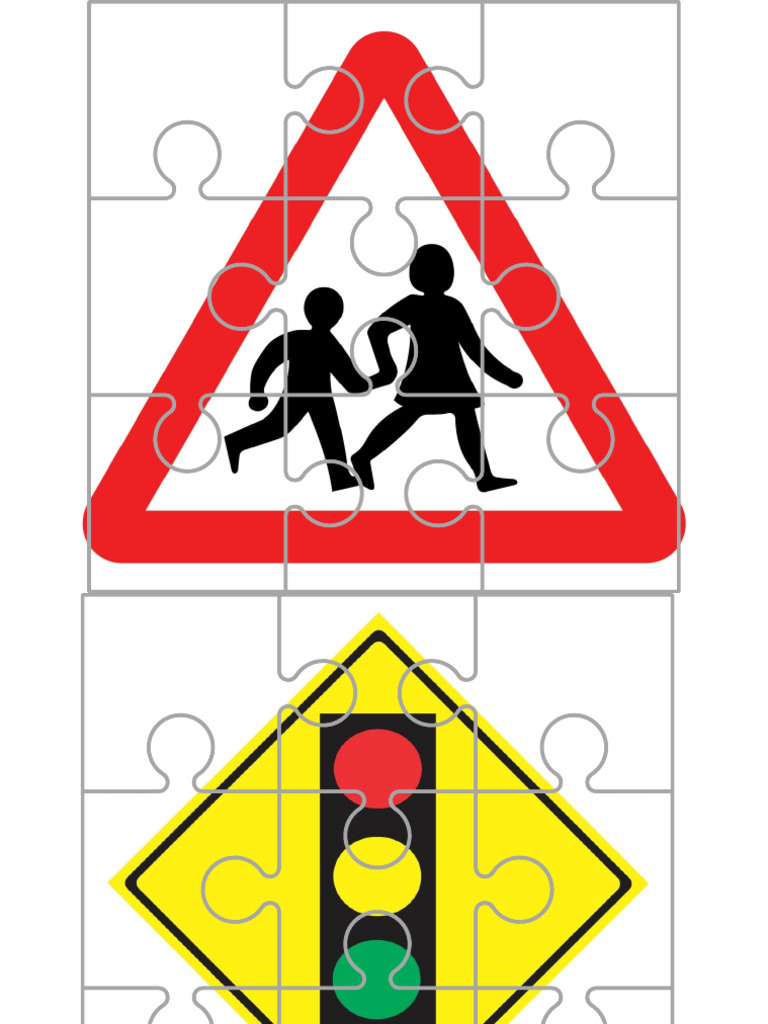Road Signs Puzzle Activity | PDF
