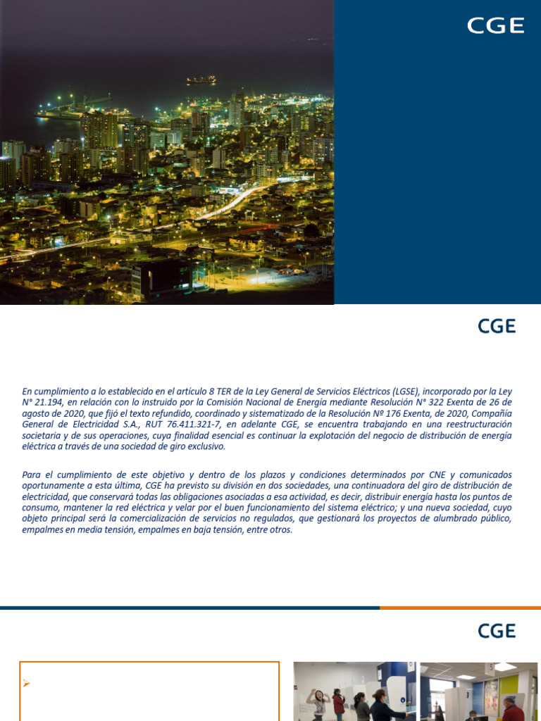 Procedimiento de Conexión y Traslado CGE | PDF | Presupuesto