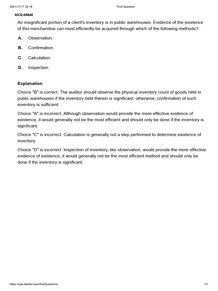 Efficient Inventory Verification Methods | PDF