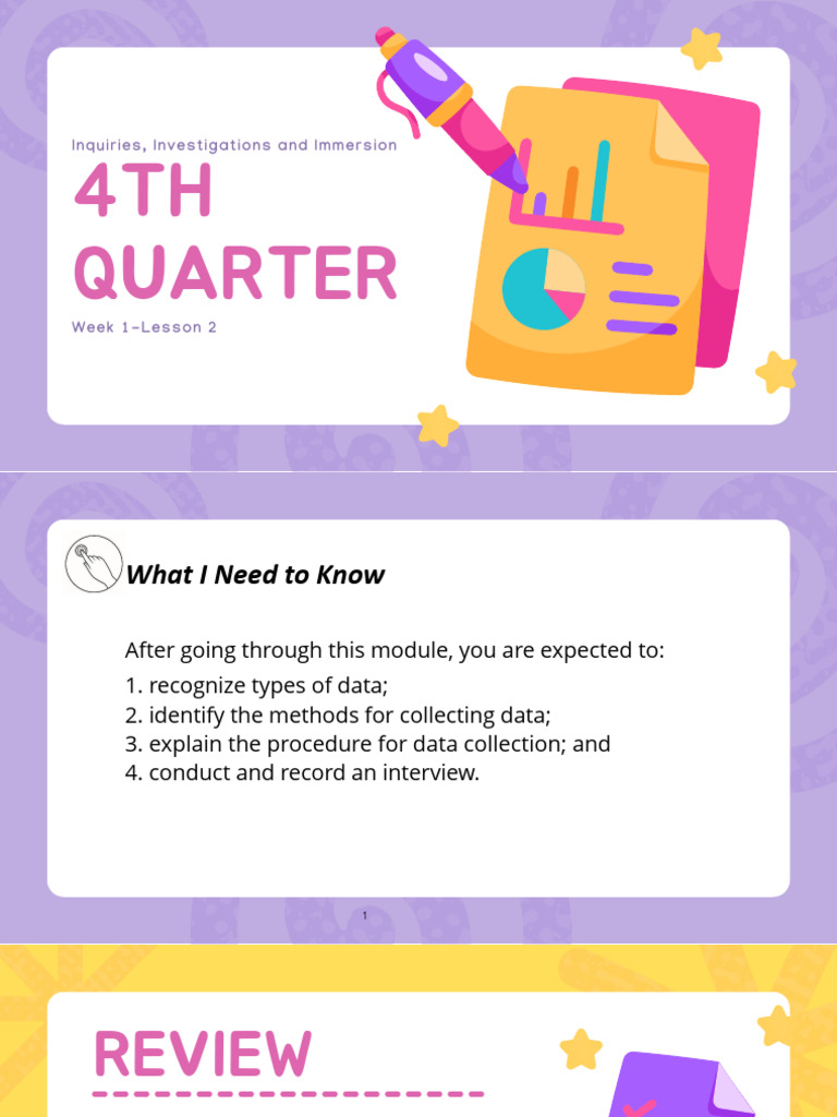 3is q4 Module-2 Lesson-2 Data-Collection | PDF | Sampling (Statistics ...