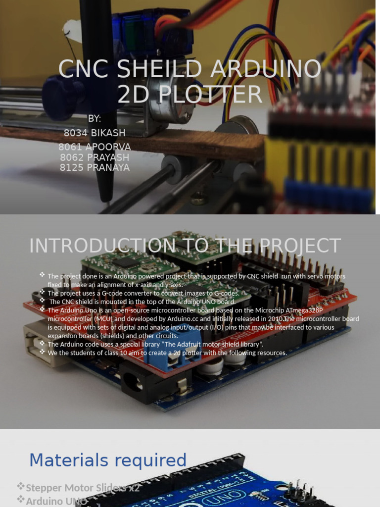 Cnc Sheild Arduino 2d Plotter | PDF
