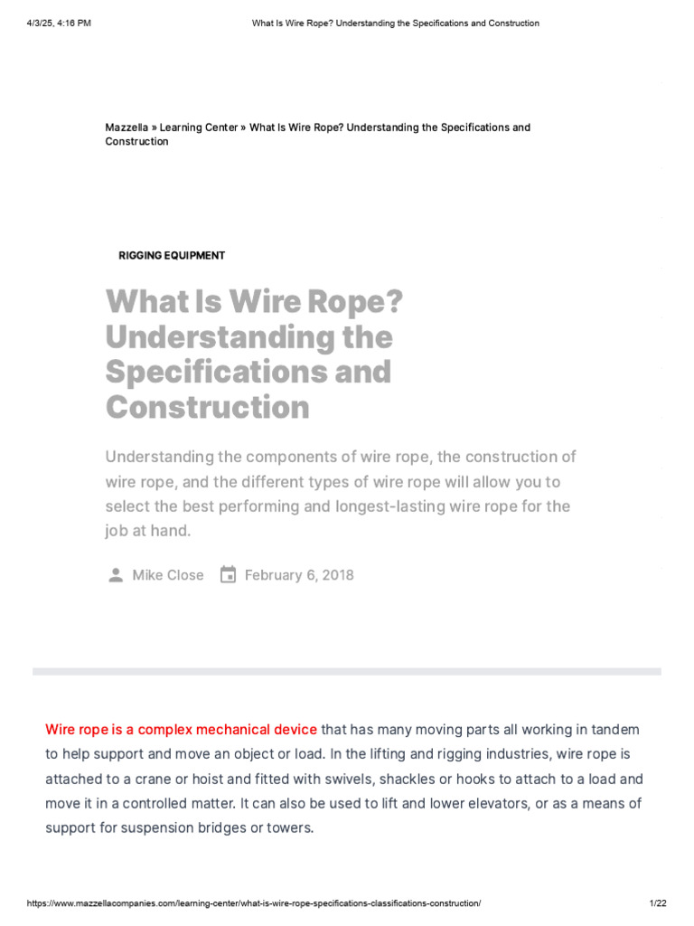 What Is Wire Rope_ Understanding the Specifications and Construction ...