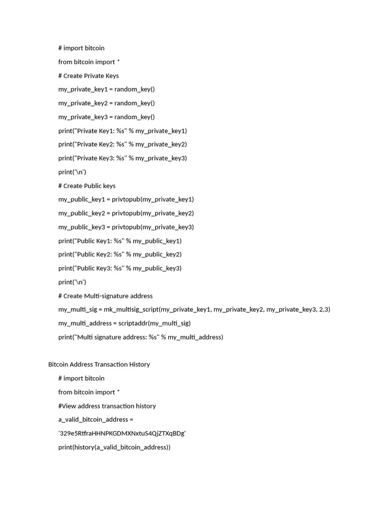 Bitcoin Address Generation | PDF