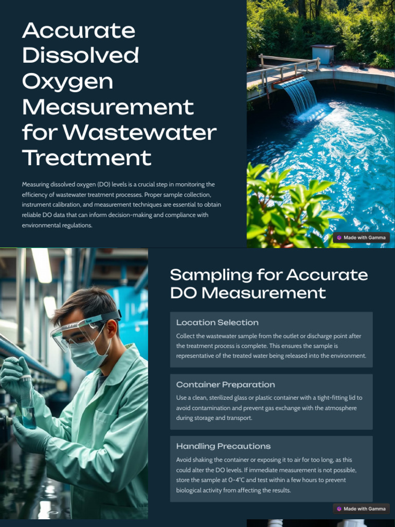 Accurate Dissolved Oxygen Measurement For Wastewater Treatment | PDF ...