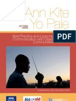 Ann Kite Yo Pale - Best Practice in Communication Haiti 2010