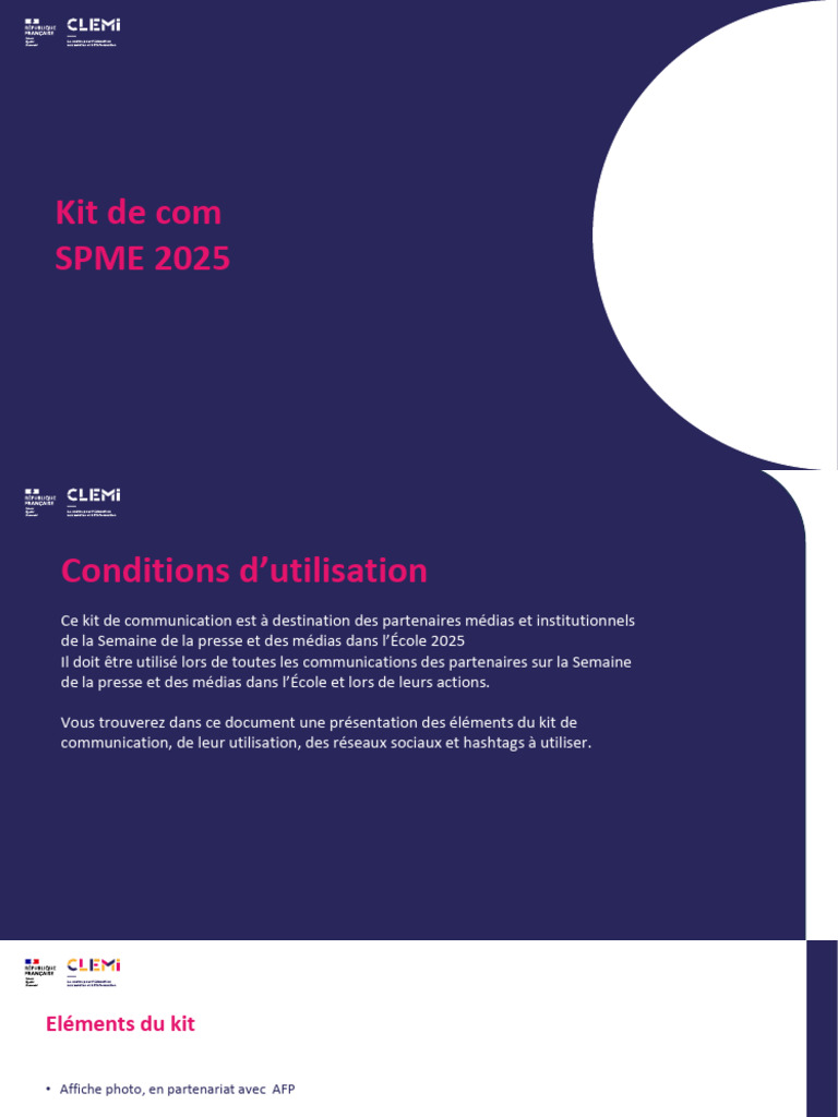 Kit de communication SPME 2025 | PDF | la communication
