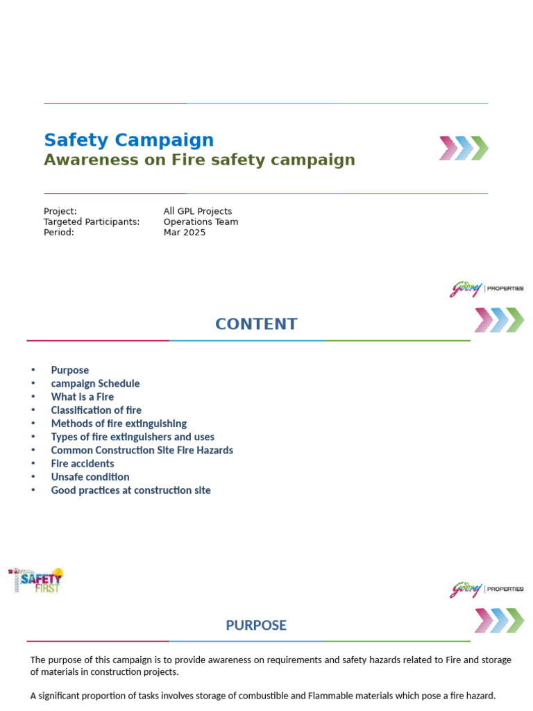 Safety Campaign - Fire Safety | PDF | Fires | Combustion