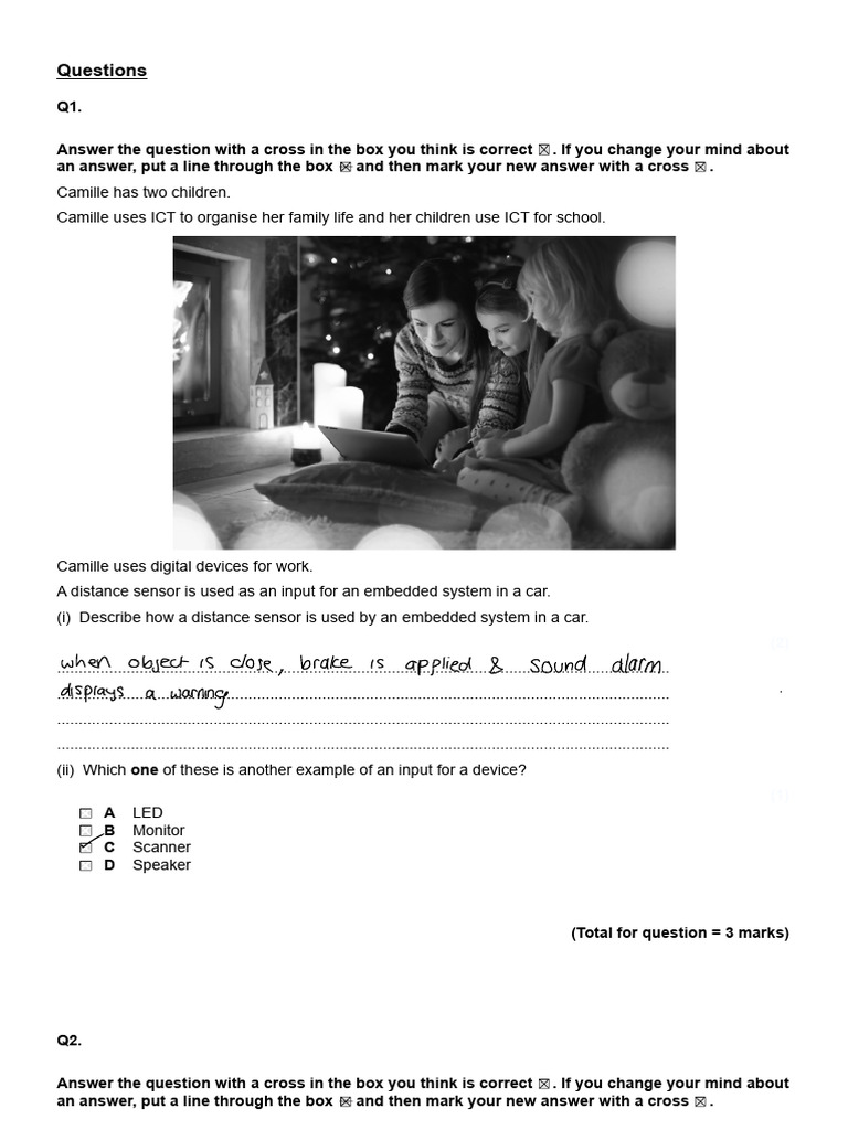 Digital Devices and ICT Usage Quiz | PDF | Computer Data Storage ...