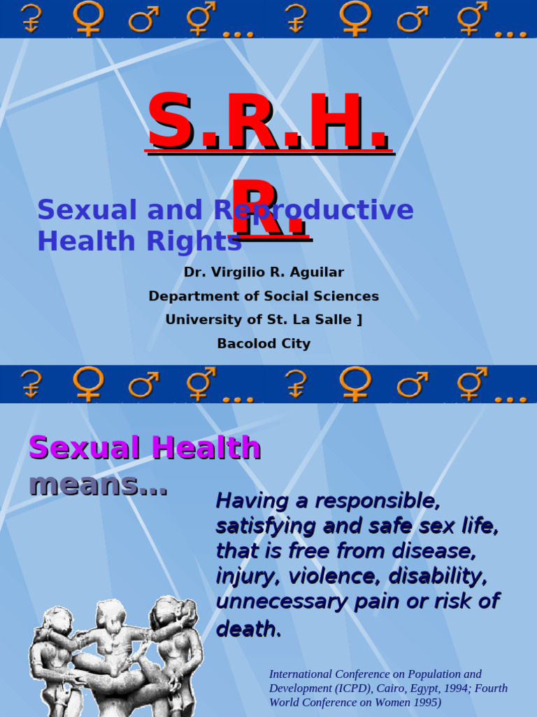 Sexual and Reproductive Health Rights | PDF | Reproductive Rights | Hiv ...