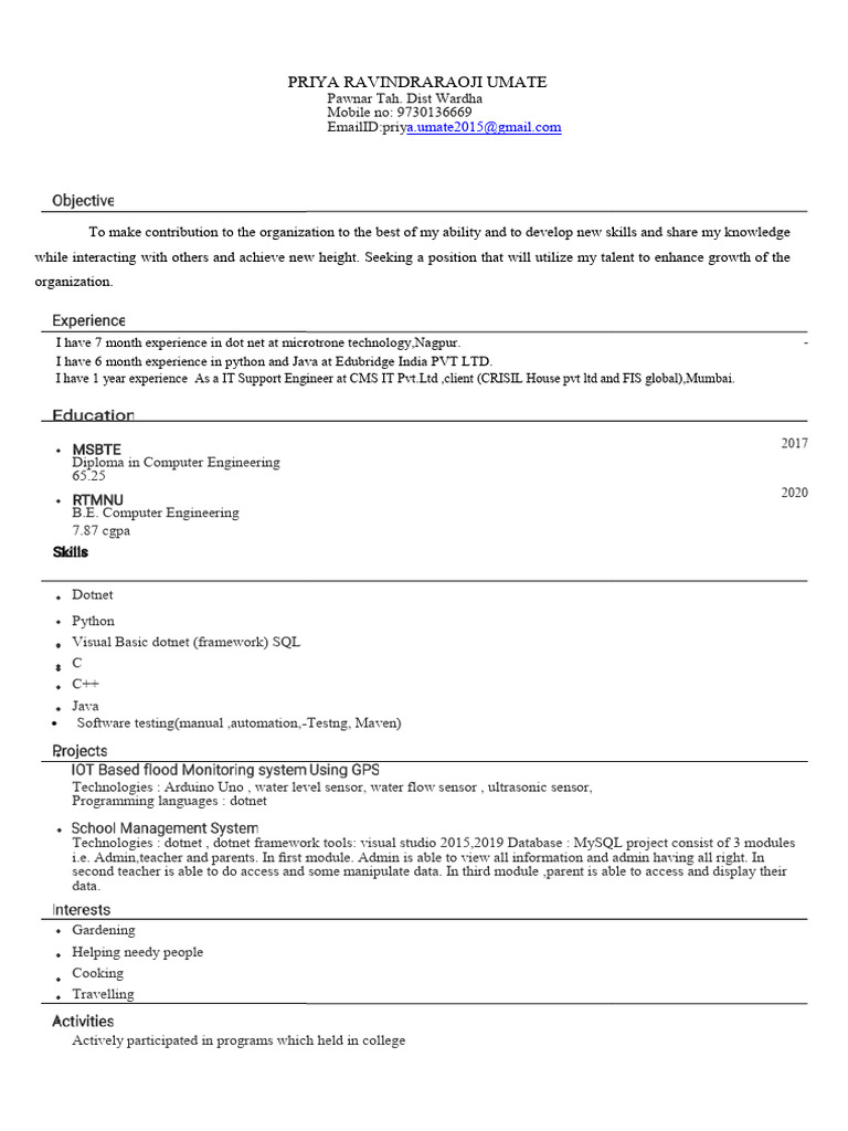 ATS Application Testing Experience | PDF | Computing | Software Engineering