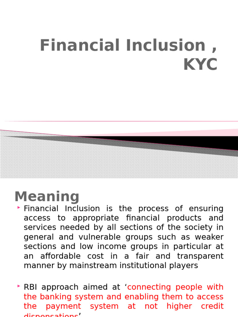 Understanding Financial Inclusion in India | PDF | Financial Inclusion ...